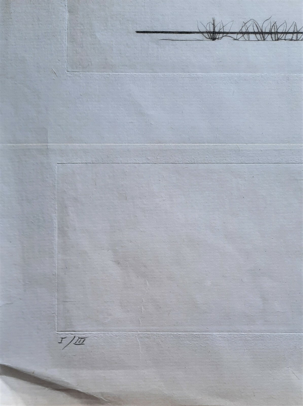 Geneviève ASSE 8 gravures au burin pour l'album Delphica sur une feuille signée