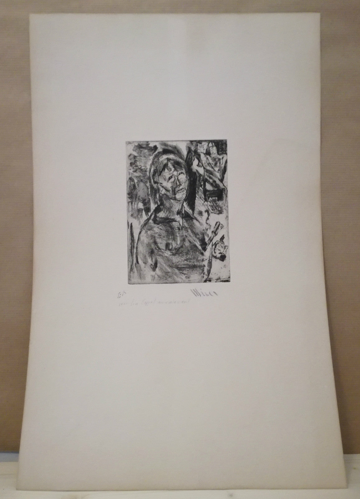 Patrick Winer Wisser ? graveur estampe XXe siècle expressionnisme