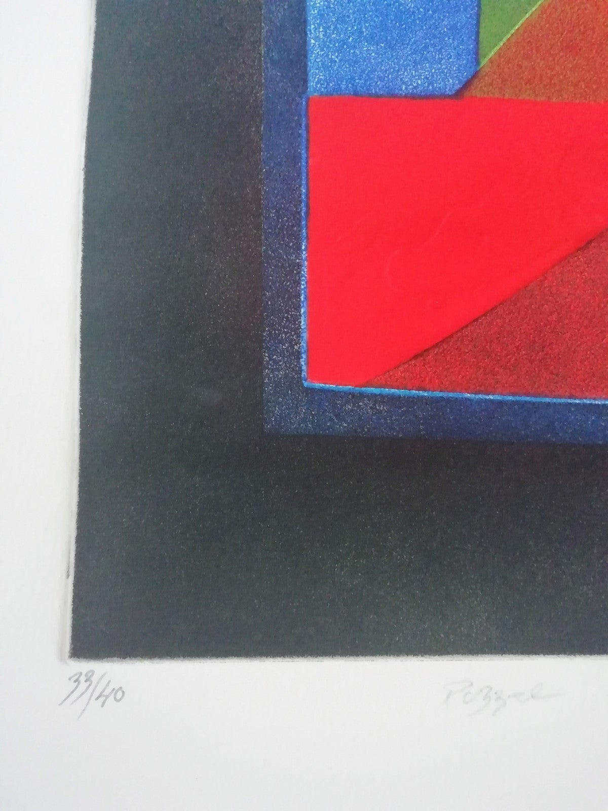 Bertrand DORNY gravure originale aquatinte 4 couleurs signée numérotée puzzle