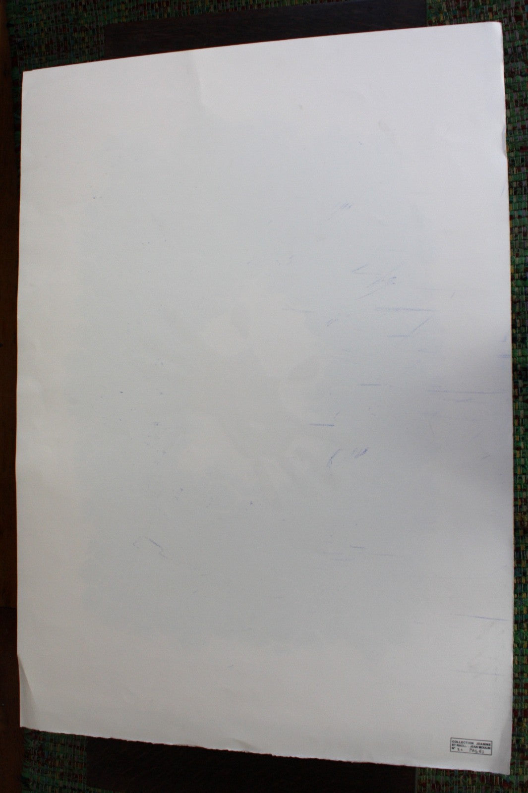 Bernard Pagès lithographie 1998 signée grande dimension Supports Surfaces signée