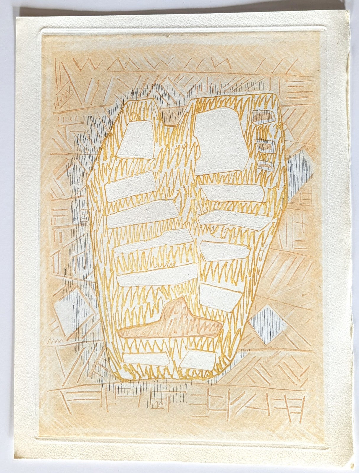 Jean DEYROLLE gravure graveur Vigile 1964 estampe