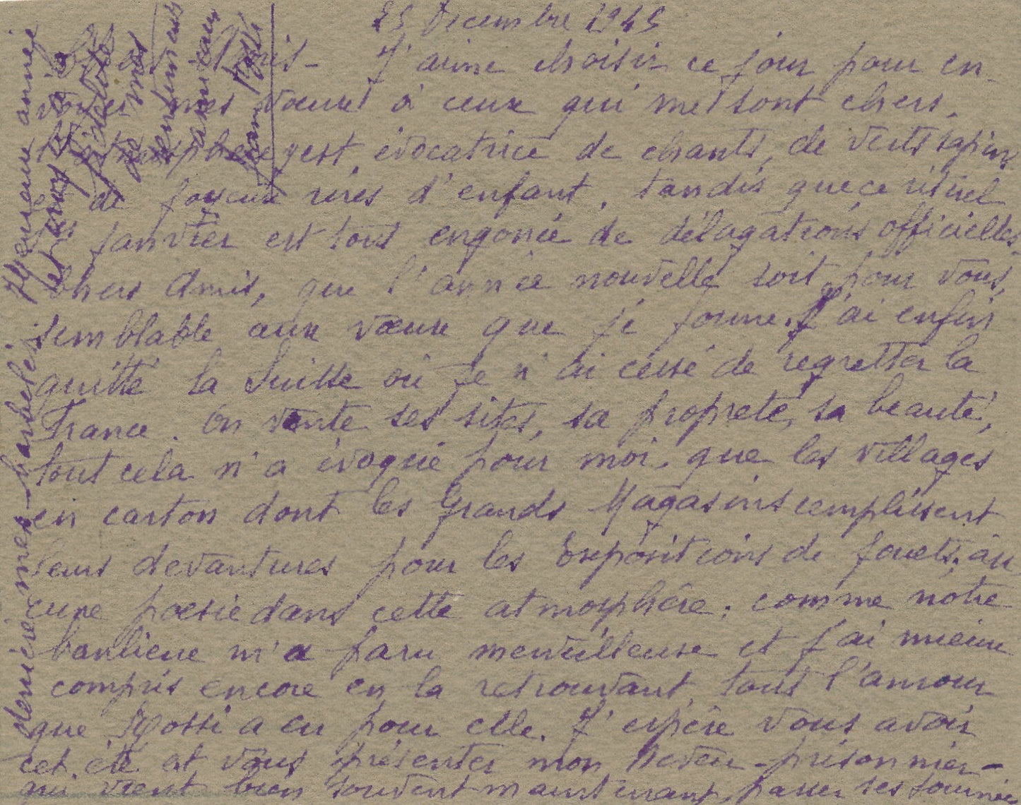 Joseph ROSSI (1892-1930) peintre dessin signé autographe femme Villeparisis