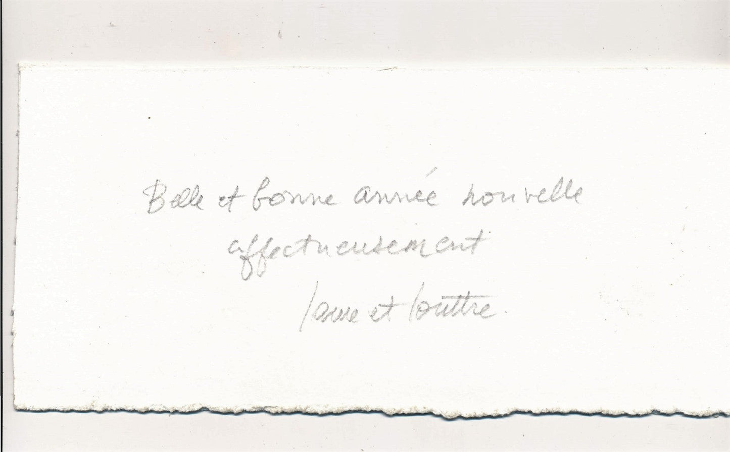 Loutre B (1926-2012) Gravure sur bois, bonne année 2006 signée numérotée