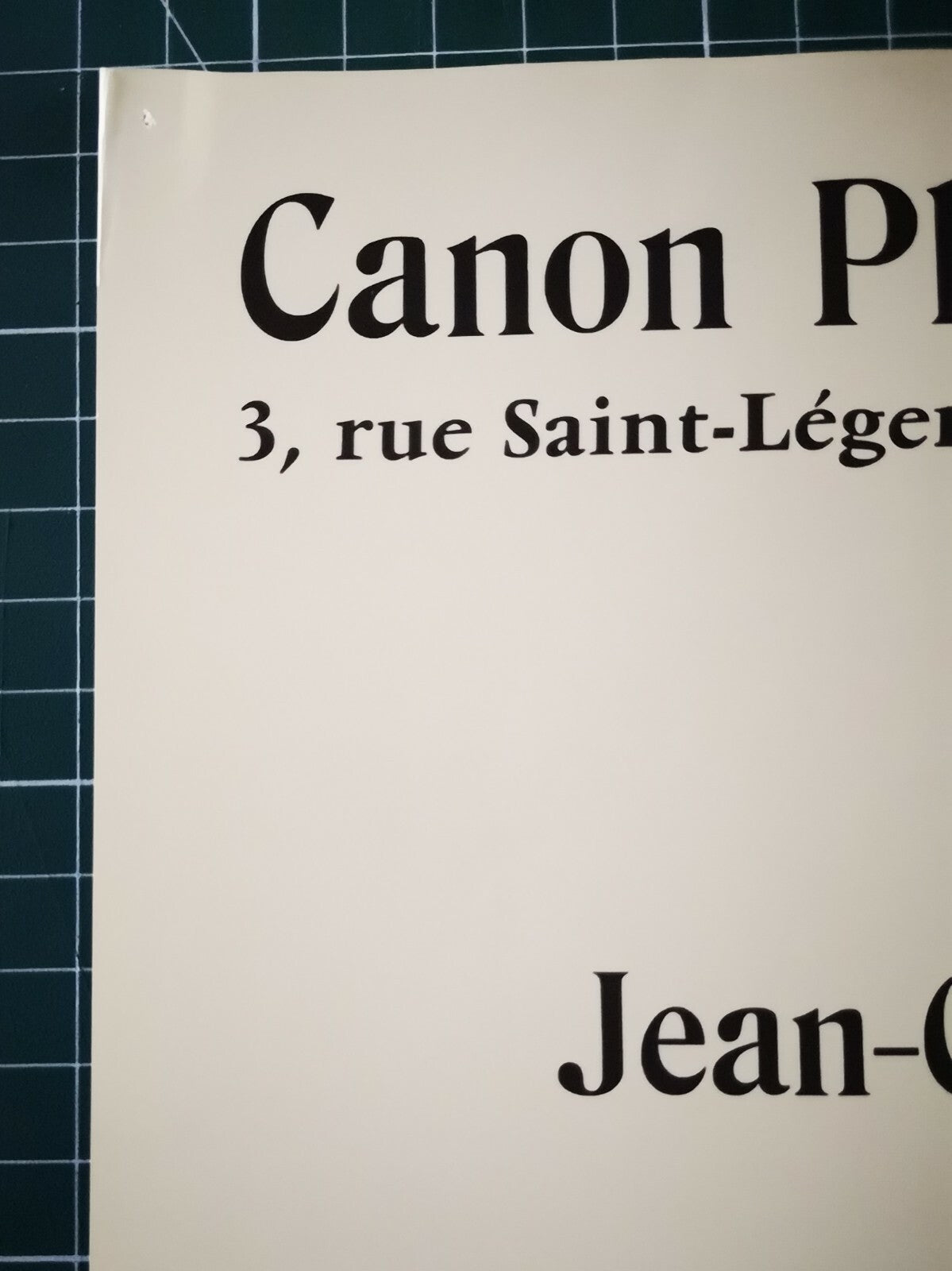 Affiche exposition photo Jean-Claude GAUTRAND 1977 photographie offset