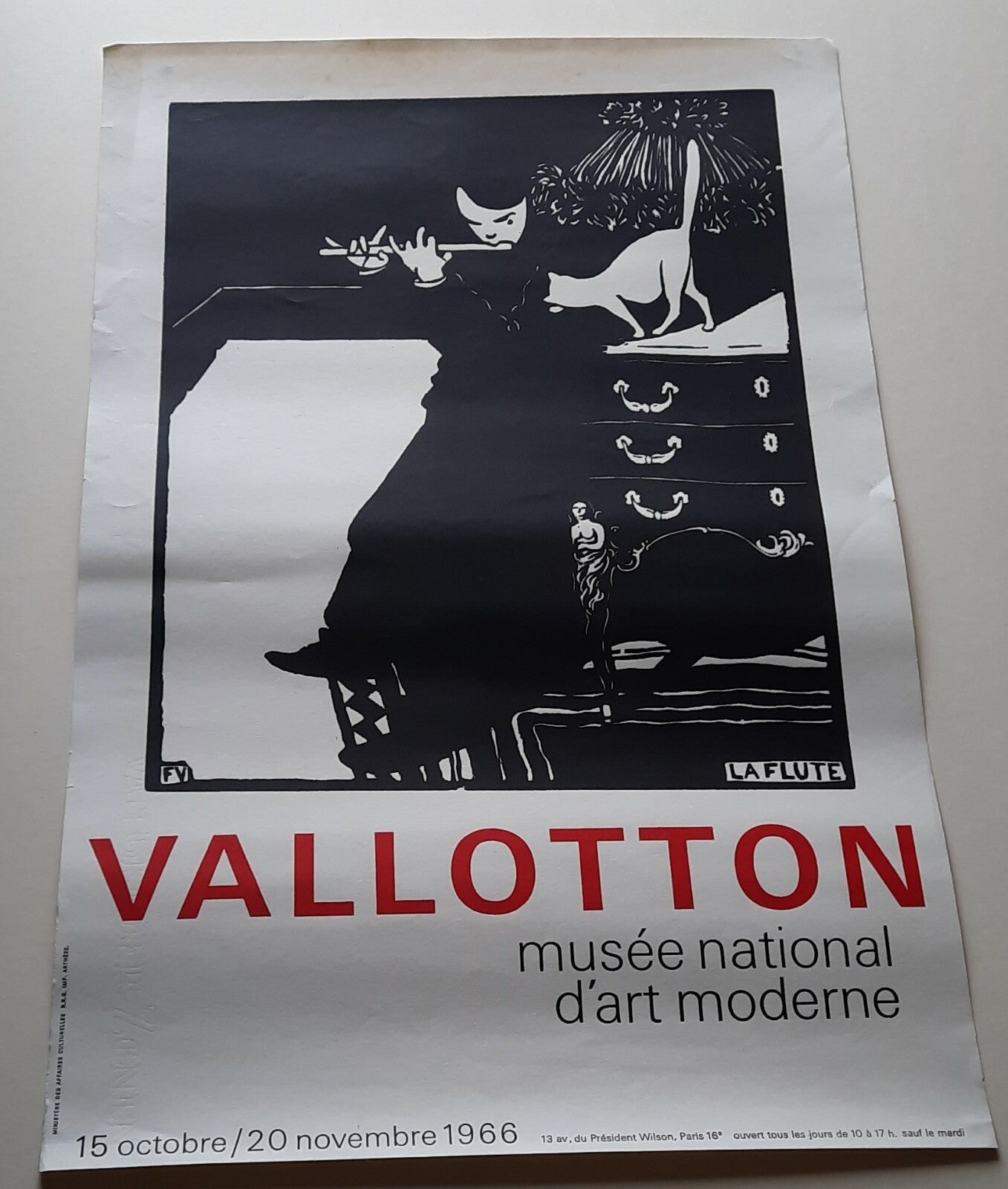 Félix Vallotton Affiche exposition musée art moderne sérigraphie 1966