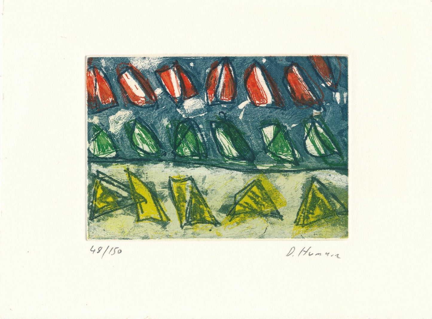 eau forte numérotée signée