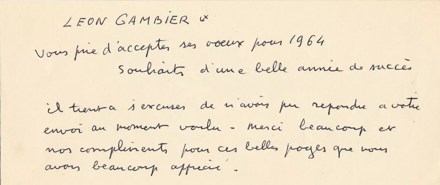 Léon Gambier lithographie