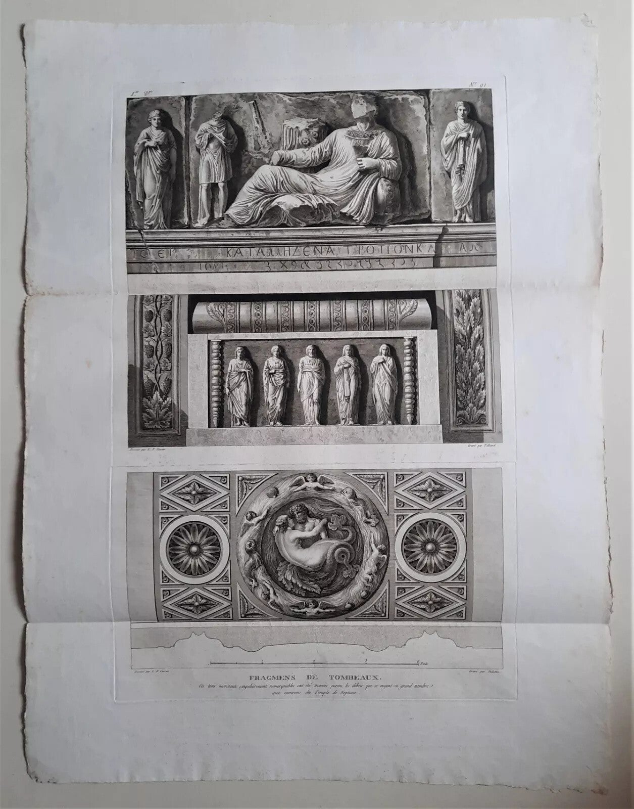 L-F CASSAS 12 grandes planches gravure Palmyre Syrie Neptune Arc Triomphe 1789