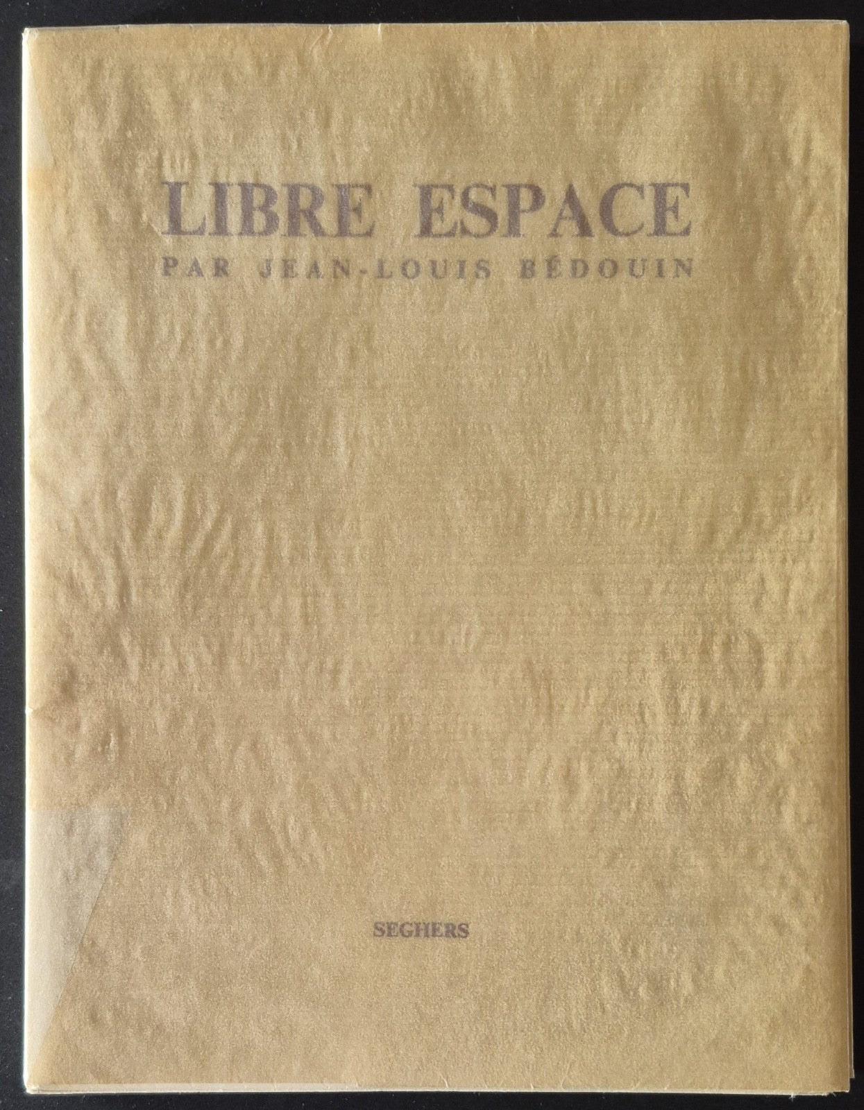 Jean louis BÉDOUIN Libre espace Seghers 1967 gravure Jorge Camacho signée