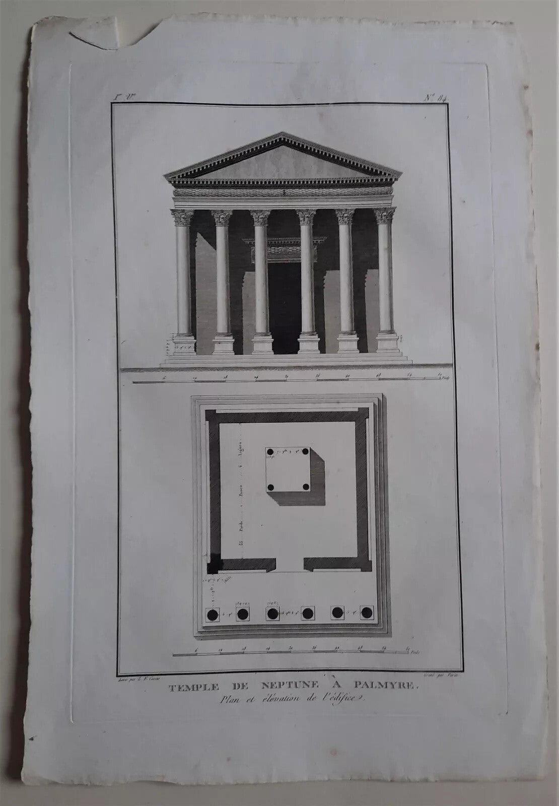 L-F CASSAS 12 grandes planches gravure Palmyre Syrie Neptune Arc Triomphe 1789