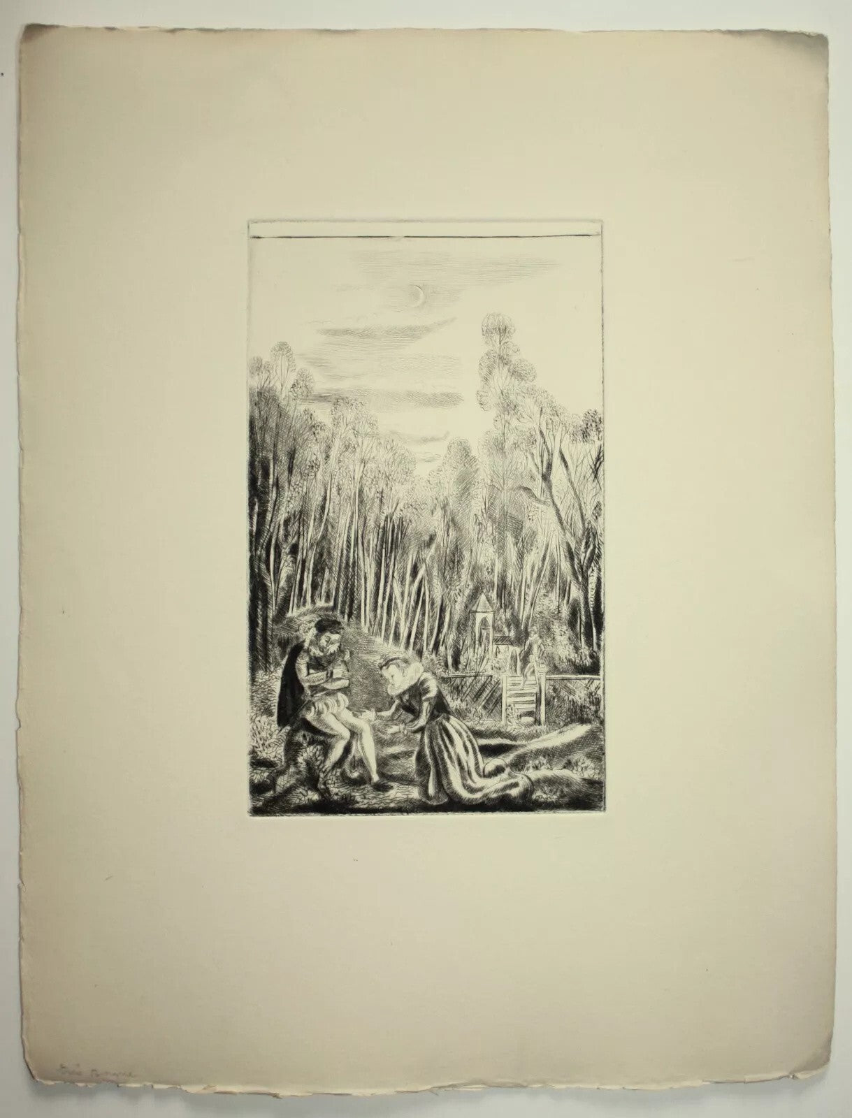 Hermine David 8 gravures non signées Princesse de Clèves version anglaise