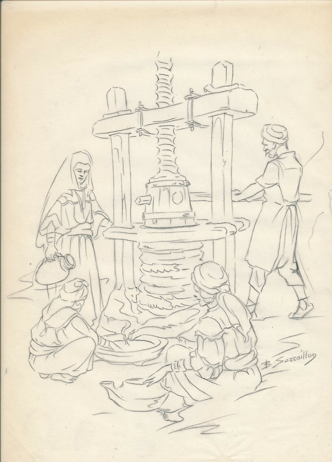 ALGÉRIE L'AURÈS BENJAMIN SARRAILLON Voyage à Rouffi photos négatifs dessins