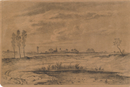 Dessin paysage XIXe ou début XXe siècle état excellent