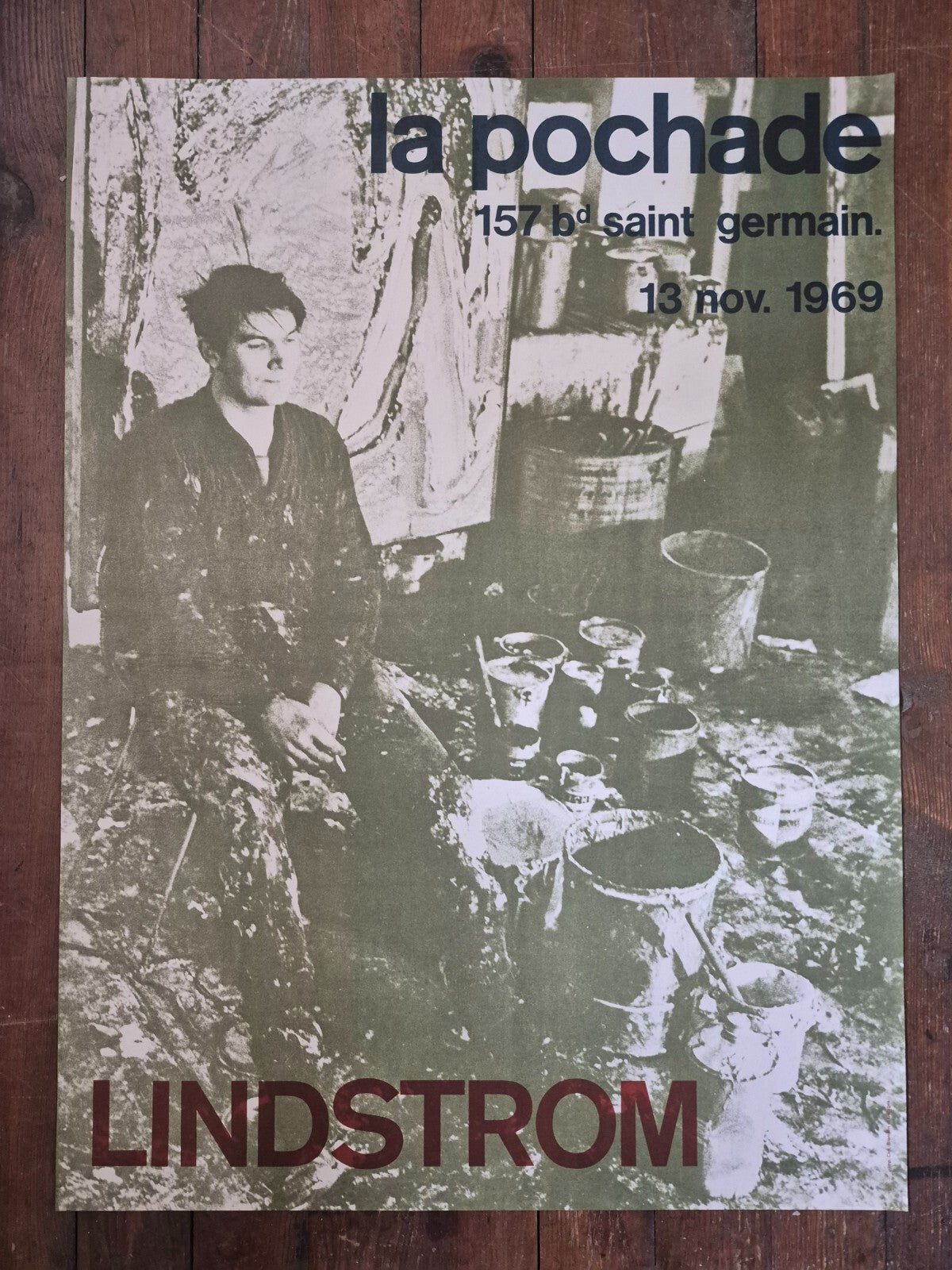 Bengt LINDSTROM affiche imprimée peinture  La Pochade 1969 Clot Bramsen Georges