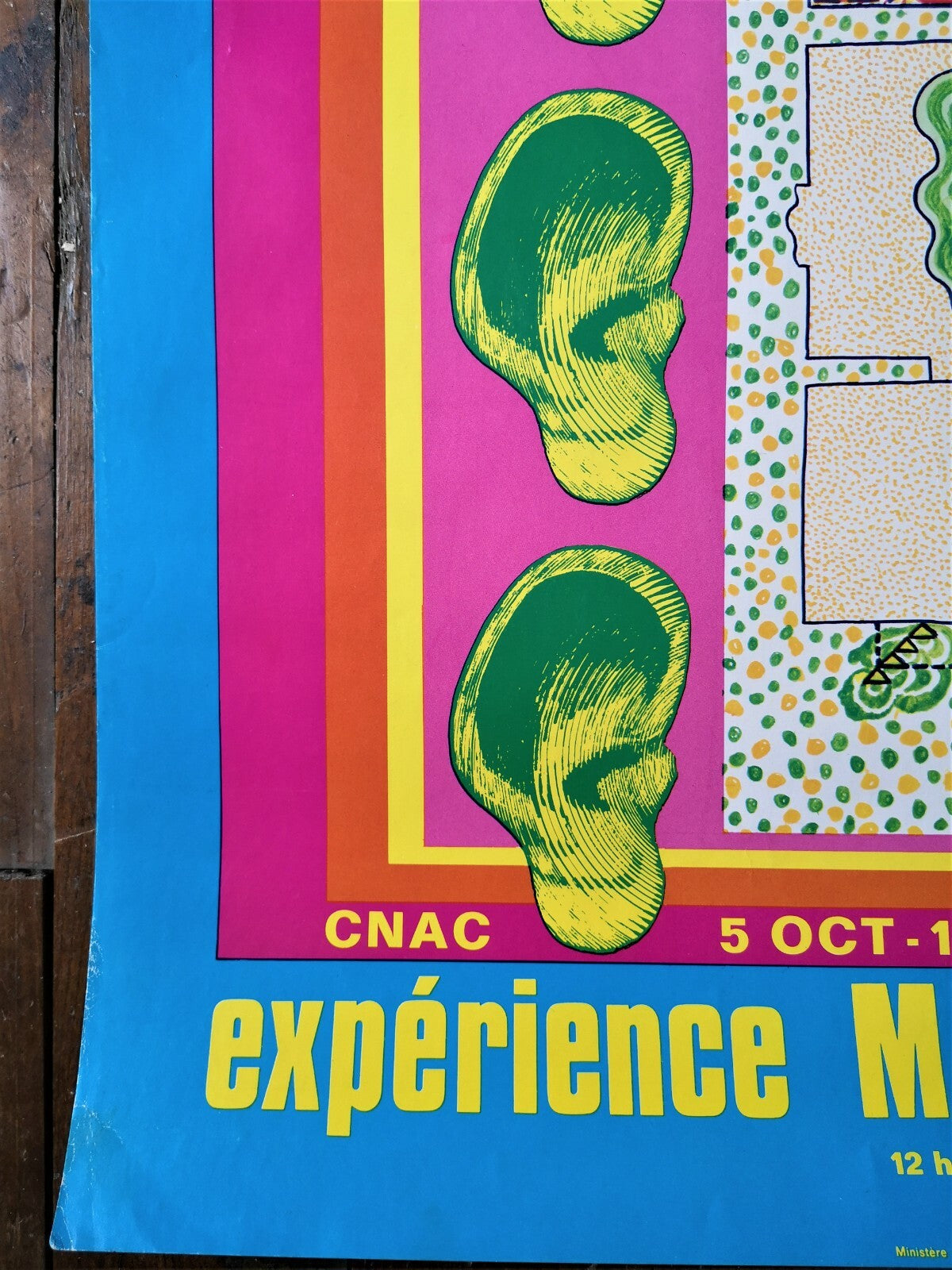 Malaval affiche Expérience Sonorisation Transat Marine Campagne R'N'R CNAC 1971