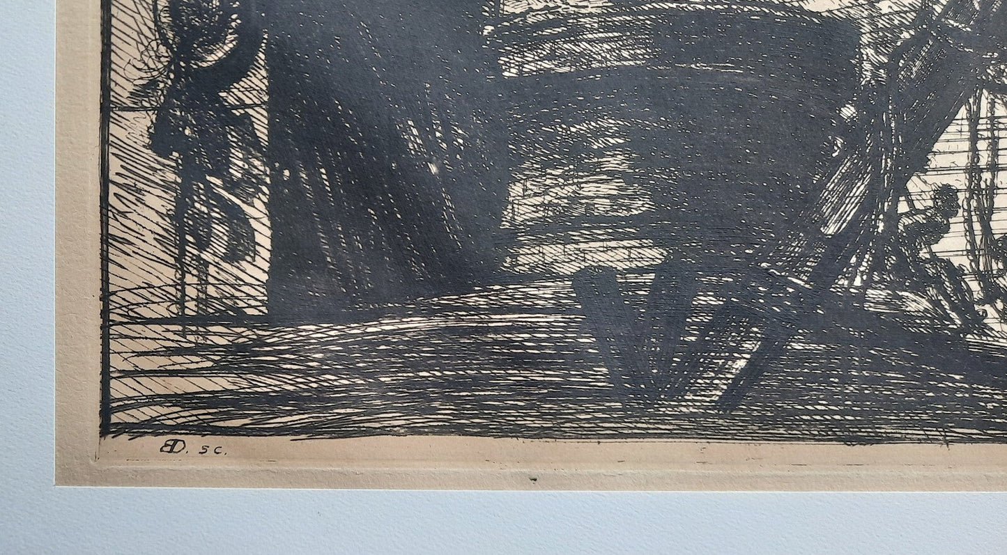 Piranèse Puits Prisons imaginaires gravure 1961 Bracons-Duplesssis Piranesi