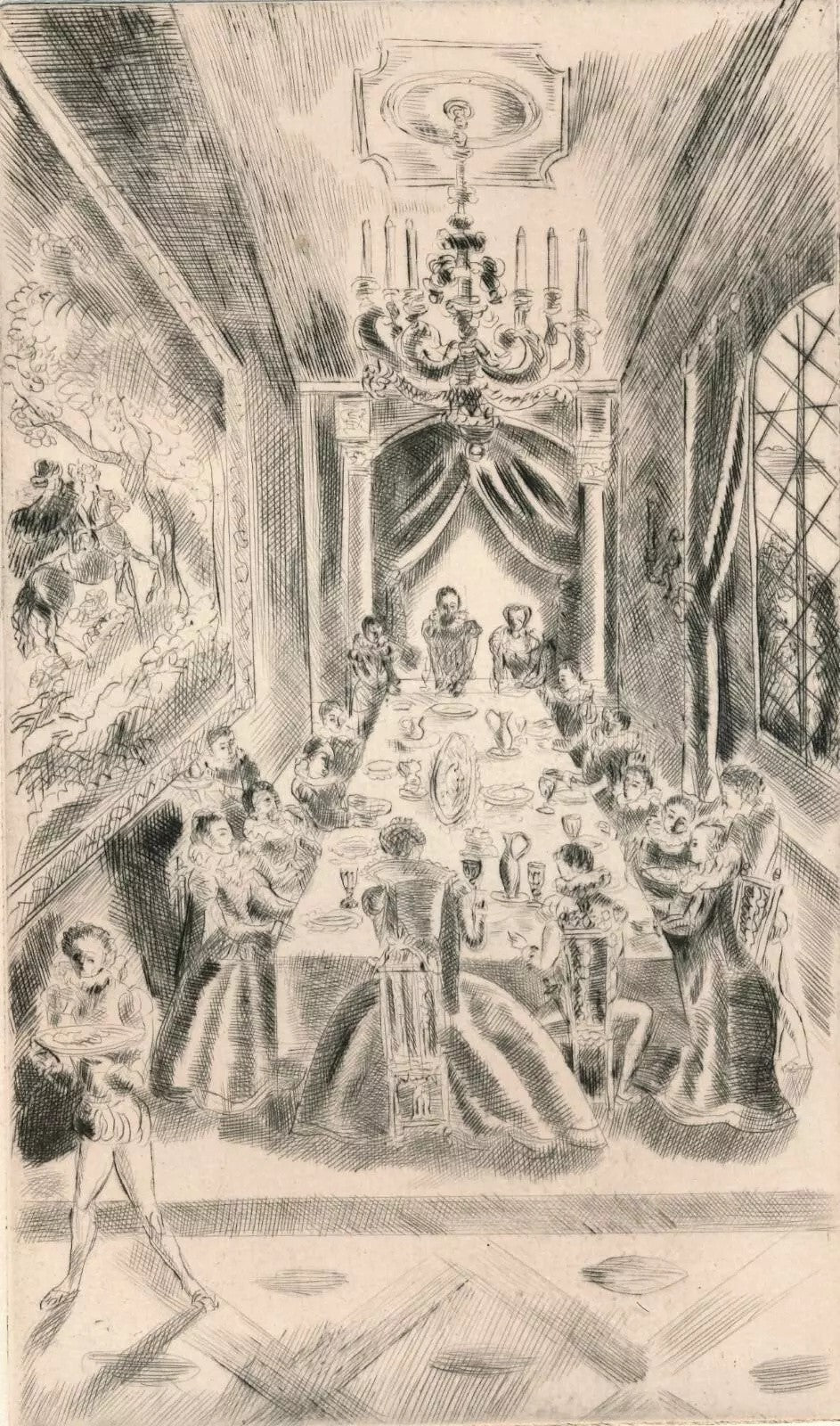 Hermine David 8 gravures non signées Princesse de Clèves version anglaise