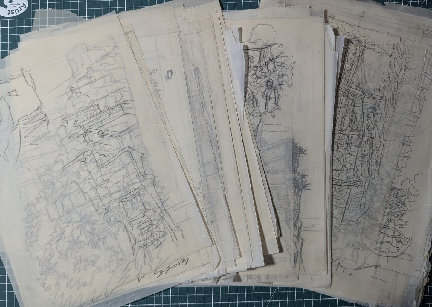 ALGÉRIE L'AURÈS BENJAMIN SARRAILLON Voyage à Rouffi photos négatifs dessins