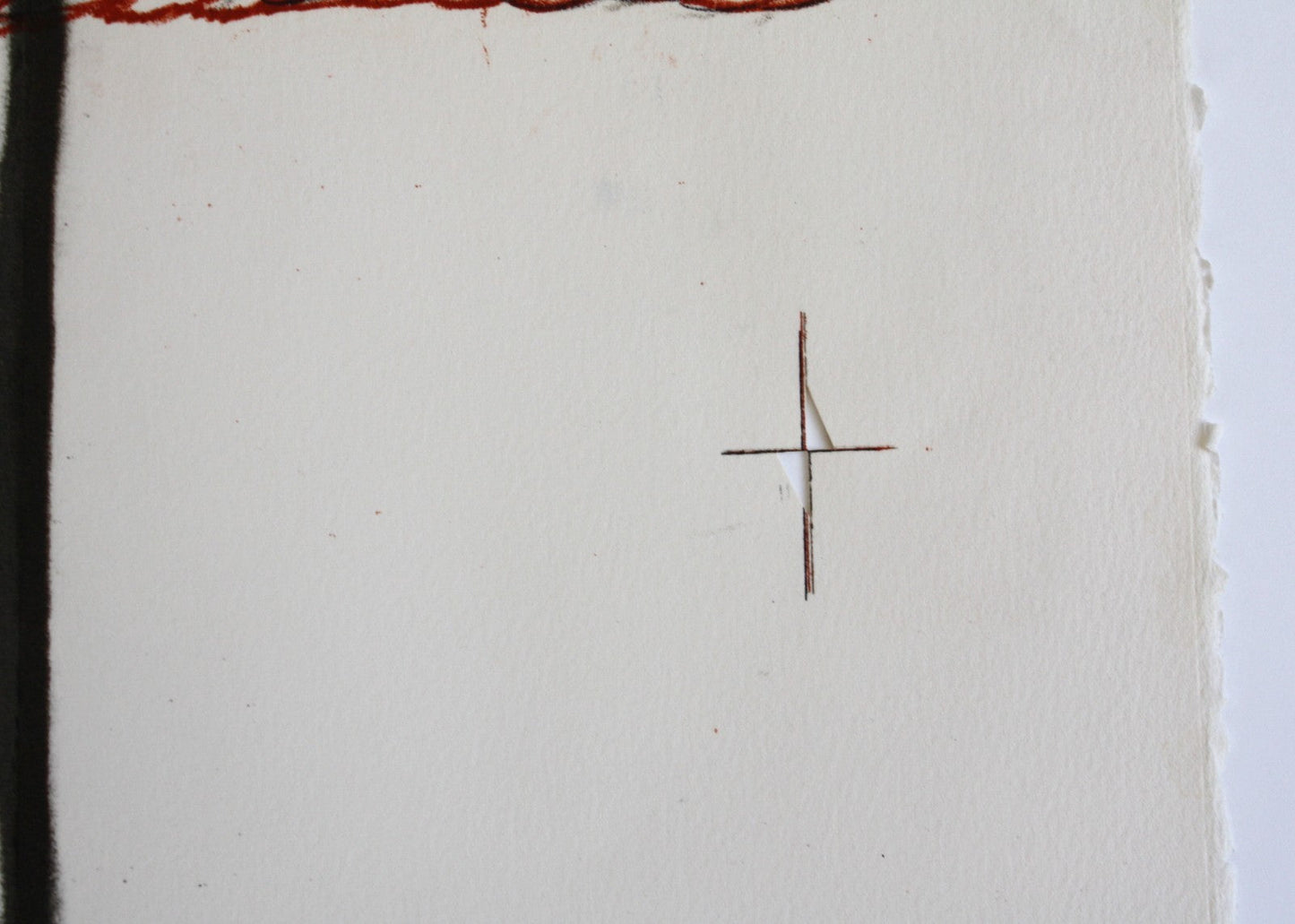 Daniel Pommereulle lithographie originale non datée cachet au dos