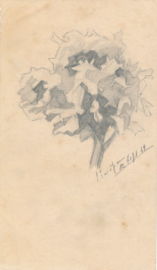 Joseph TERDJAN 2 dessin 1 signé mine de crayon 1 portrait Liban Arménie