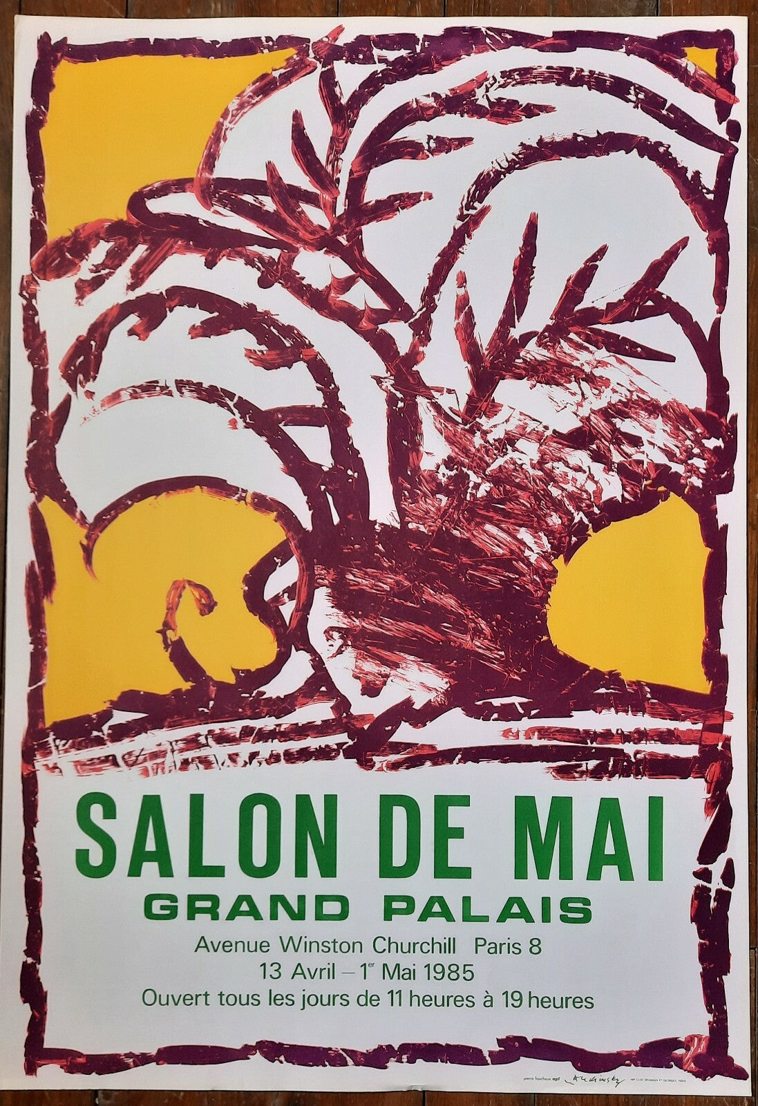 Salon de Mai lot 7 affiches lithographie Alechinsky Corneille Coutaud Pignon...