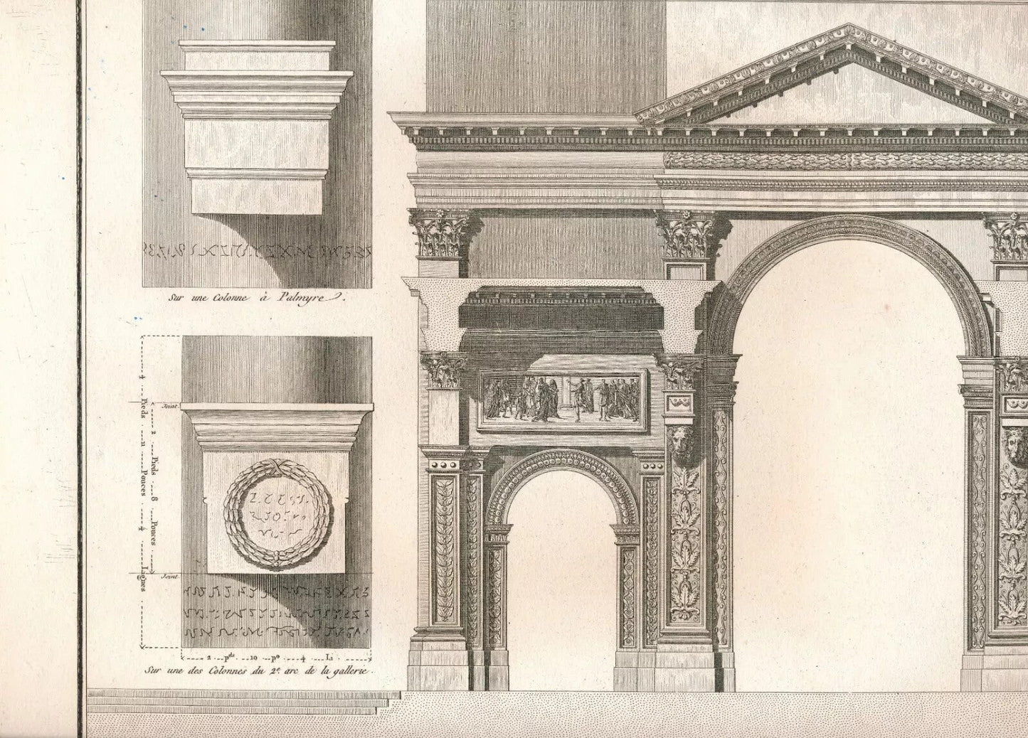 L-F CASSAS 12 grandes planches gravure Palmyre Syrie Neptune Arc Triomphe 1789