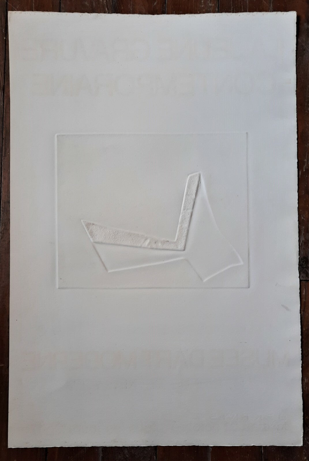 Jeune Gravure Contemporaine affiche avec gravure Dorny 1974 musée Art Moderne