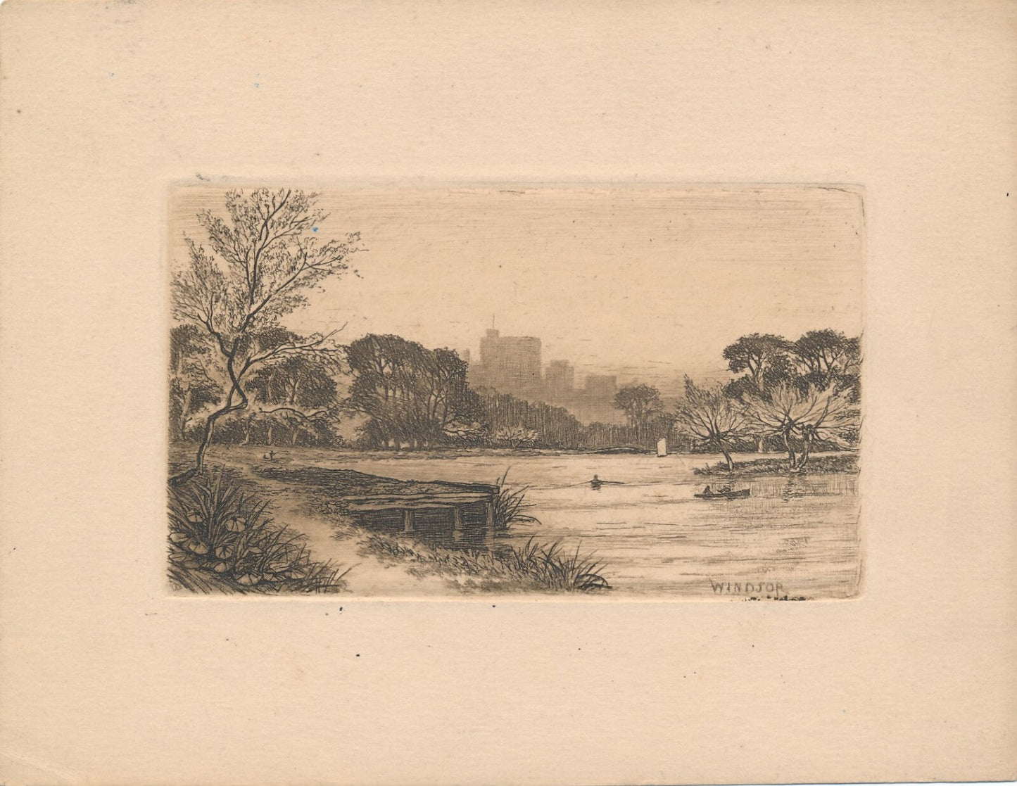 Wilfred Williams BALL 5 petites gravues estampes signées dans la planche