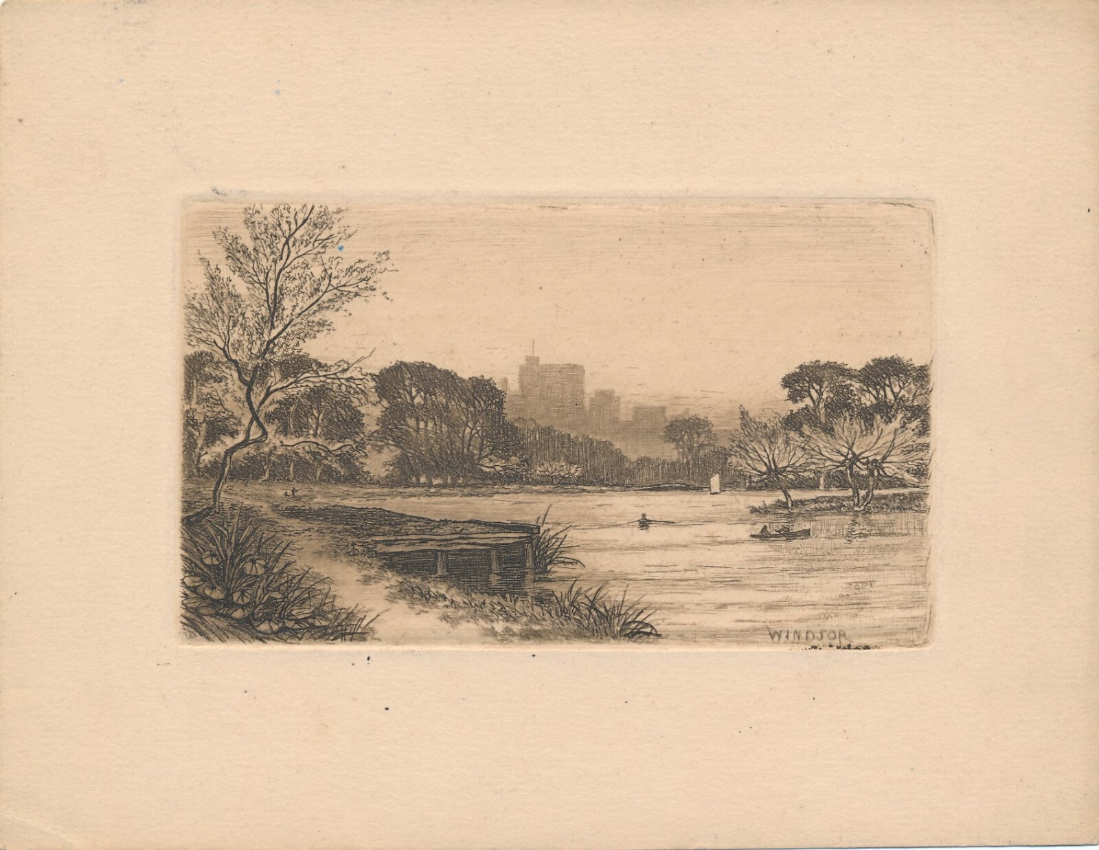 Wilfred Williams BALL 5 petites gravues estampes signées dans la planche