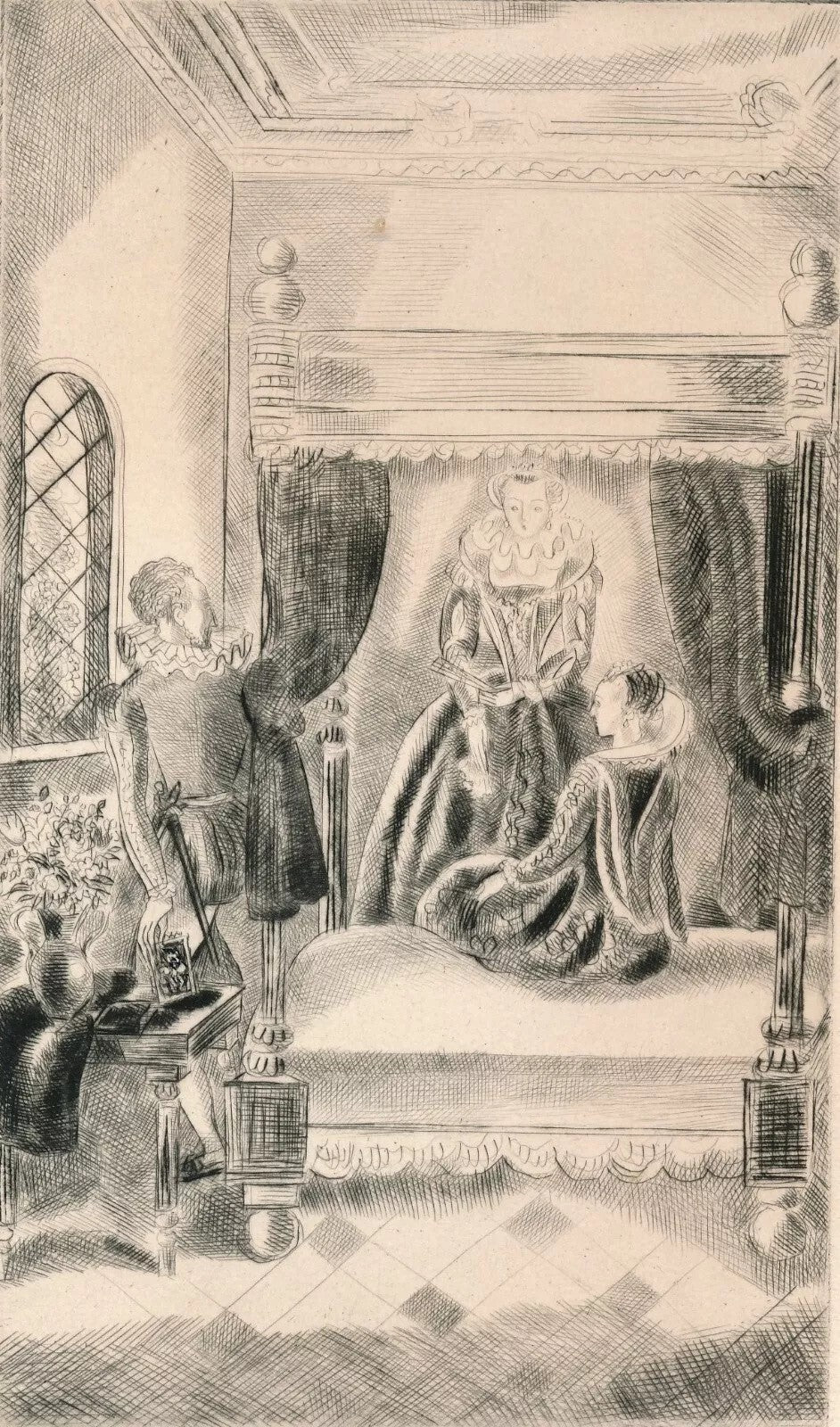 Hermine David 8 gravures non signées Princesse de Clèves version anglaise