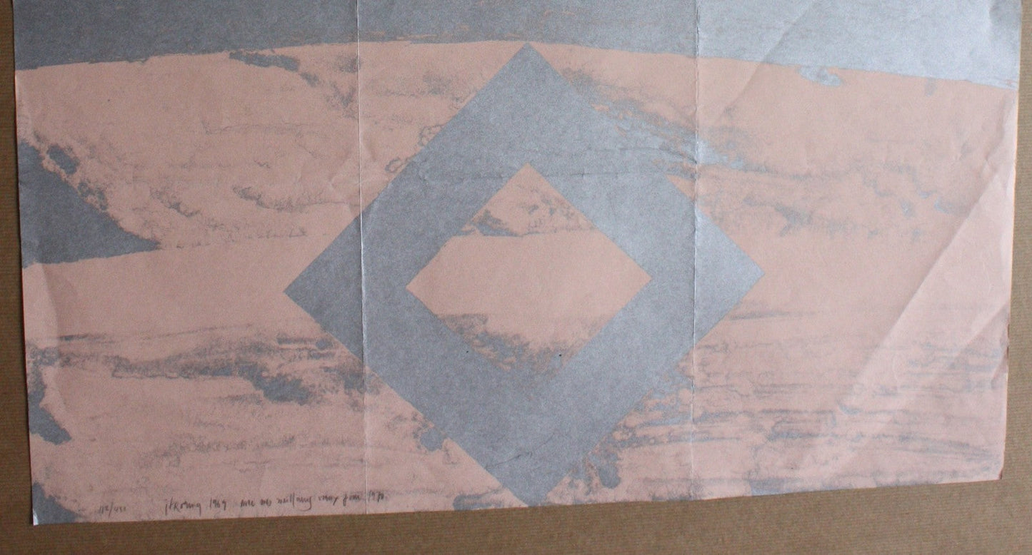 John Franklin Koenig peintre sérigraphie carte de voeux signée numérotée