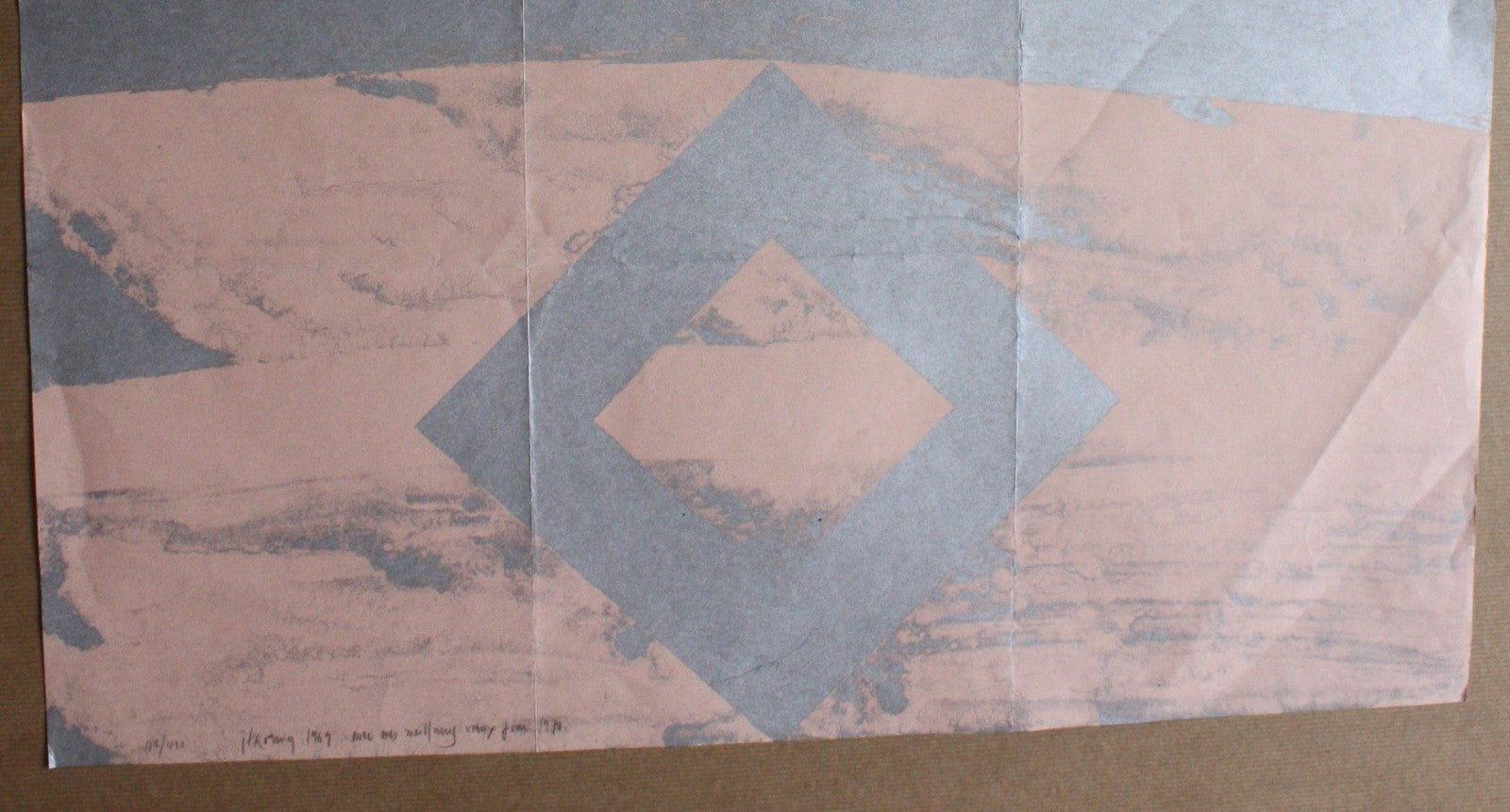 John Franklin Koenig peintre sérigraphie carte de voeux signée numérotée