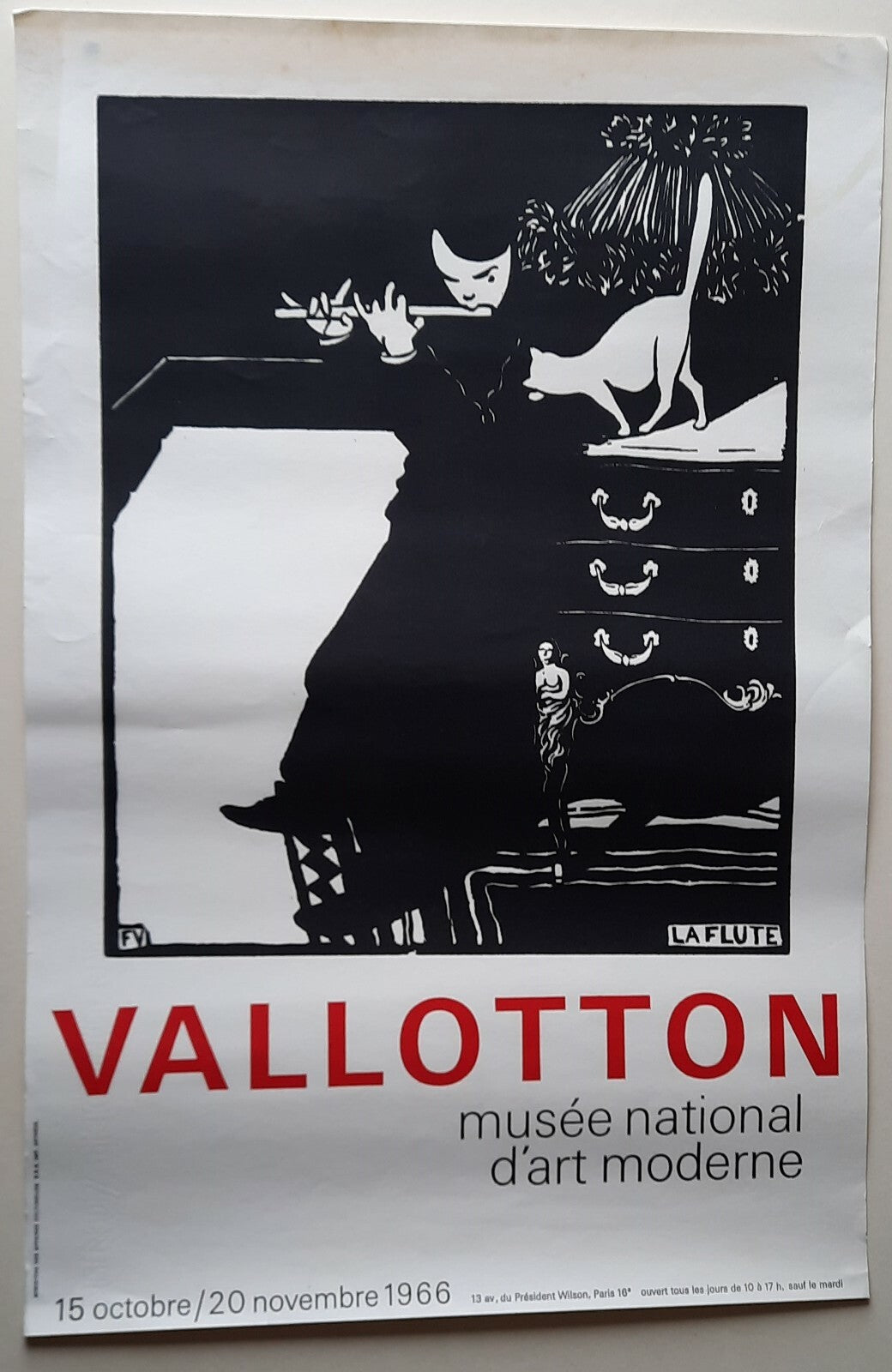 Félix Vallotton Affiche exposition musée art moderne sérigraphie 1966