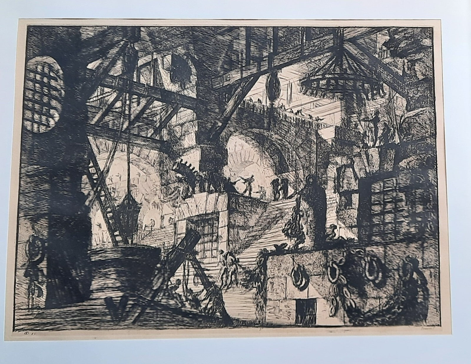 Piranèse Puits Prisons imaginaires gravure 1961 Bracons-Duplesssis Piranesi