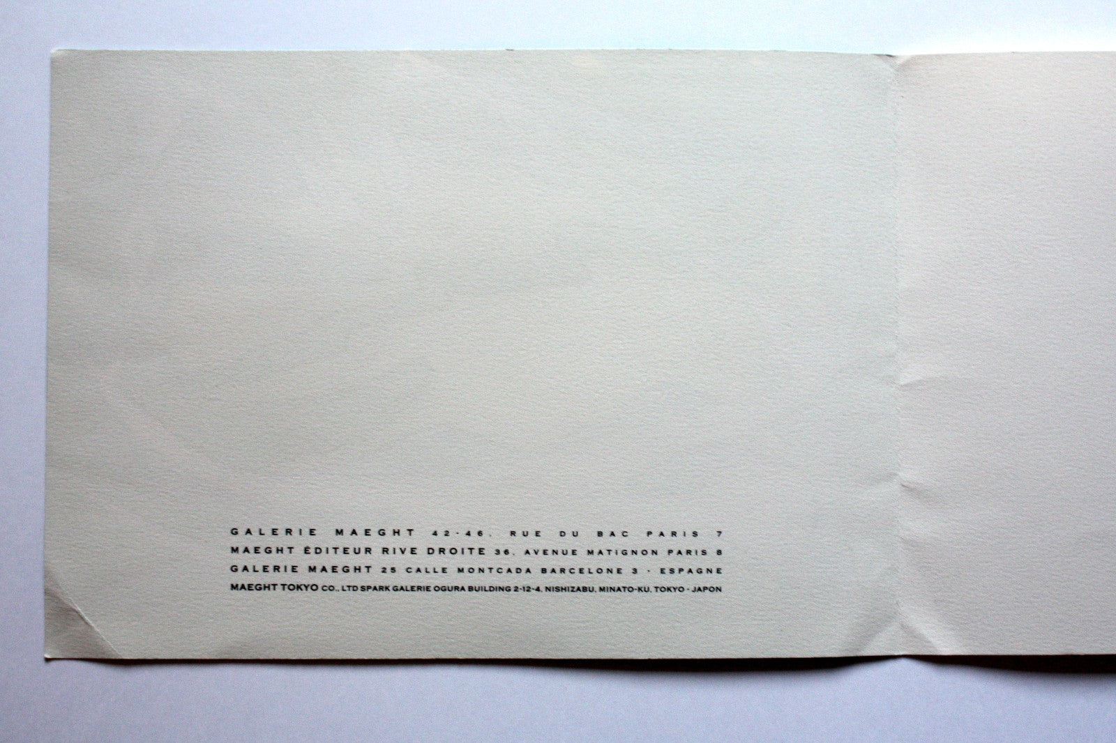 Dominique Labauvie lithographie originale Galerie Maeght 1989 