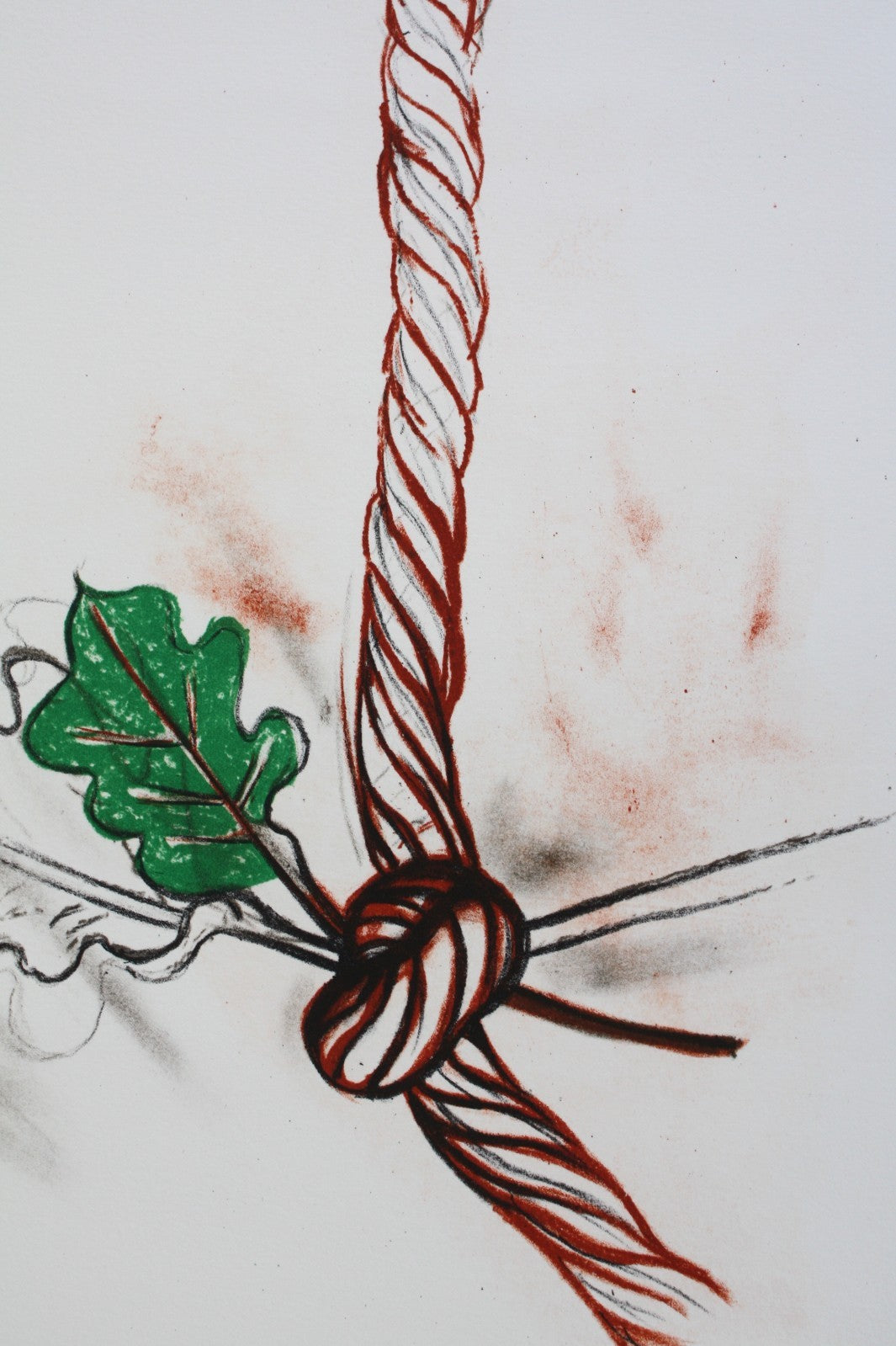 Daniel Pommereulle lithographie originale non datée cachet au dos