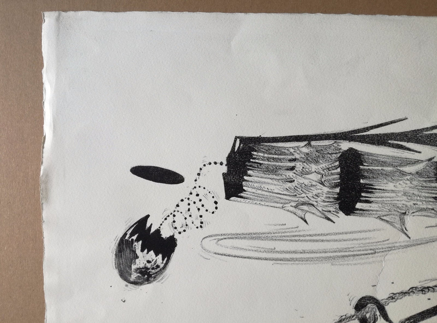 Lithographie Daniel Nadaud  estampe signée numérotée surréalisme