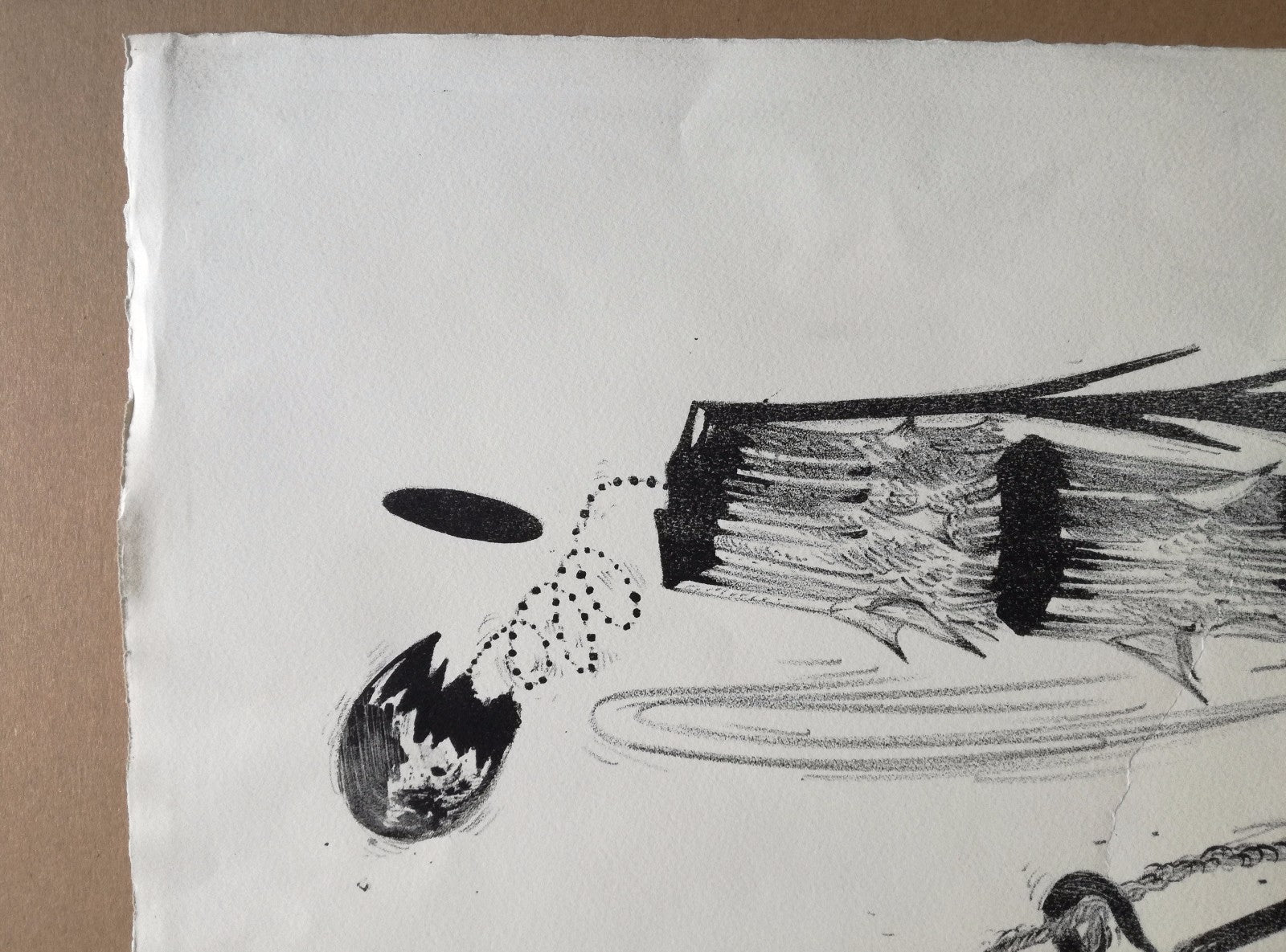 Lithographie Daniel Nadaud  estampe signée numérotée surréalisme