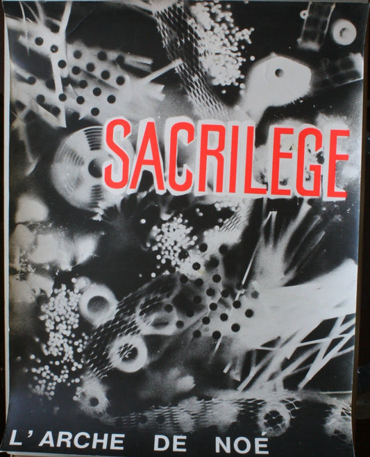 Photographie photo surimpression solarisation affiche Arche de Noé Sacrilège