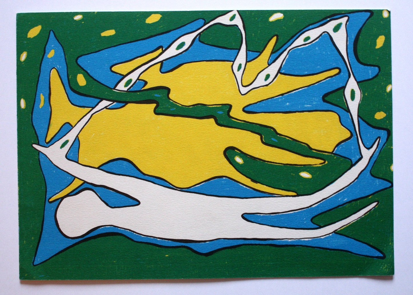 Dominique Labauvie lithographie originale Galerie Maeght 1989 