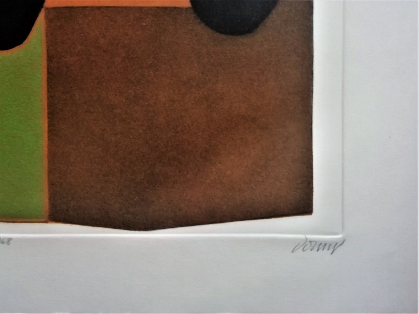 Bertrand DORNY gravure aquatinte signée numérotée originale couleur