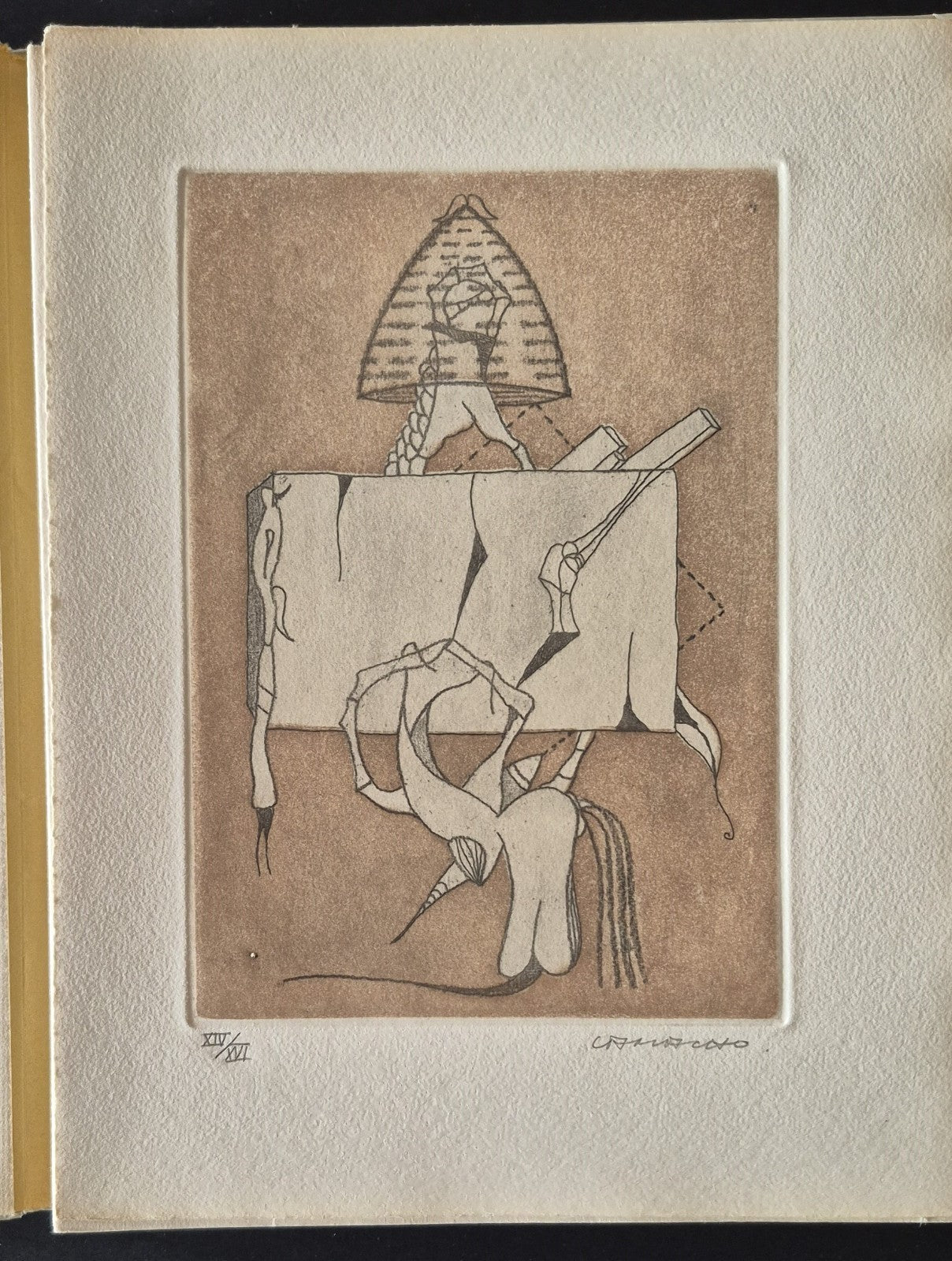 Jean louis BÉDOUIN Libre espace Seghers 1967 gravure Jorge Camacho signée