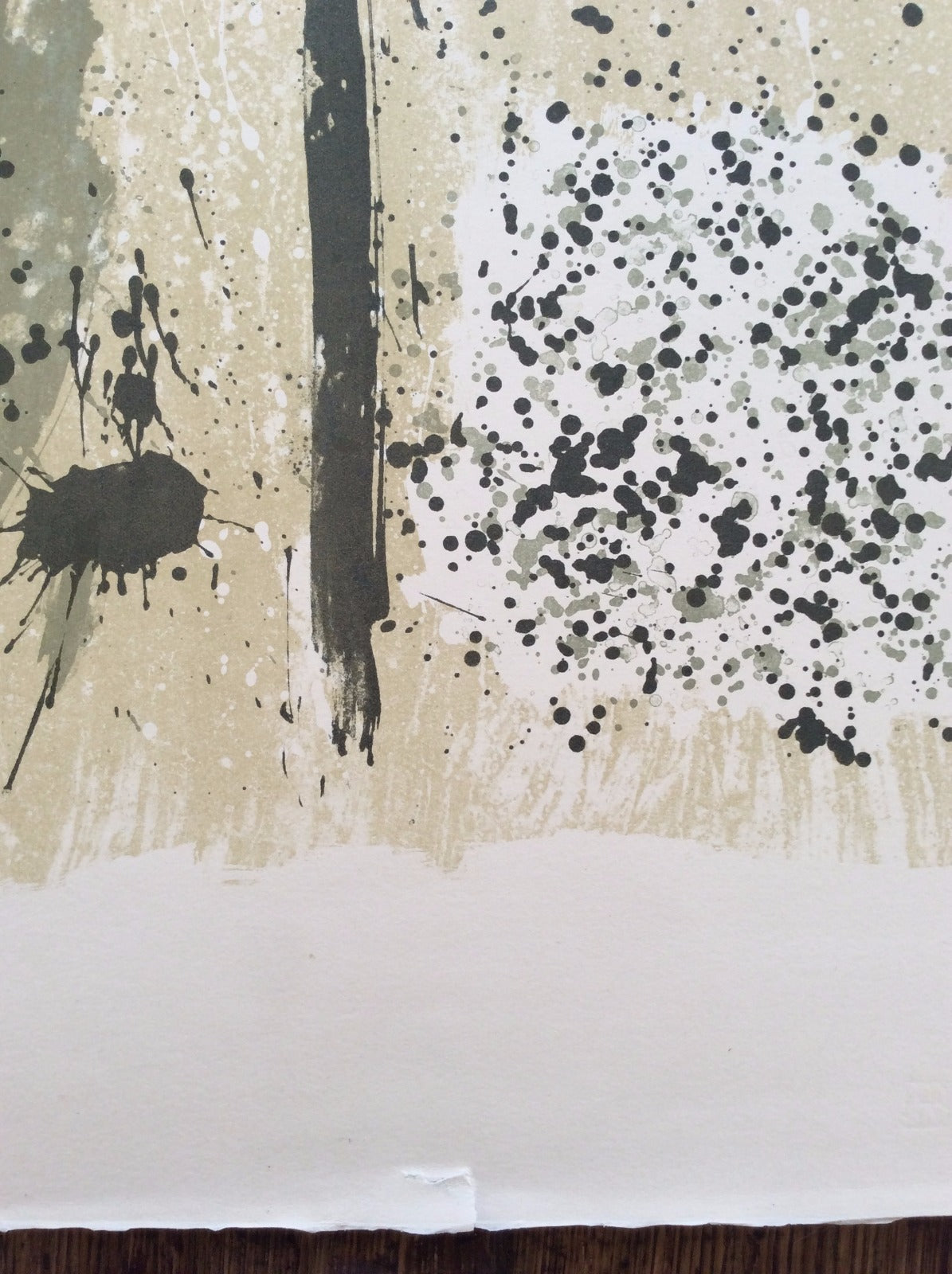 lithographie originale René Allio cinéma art abstrait fin années 50