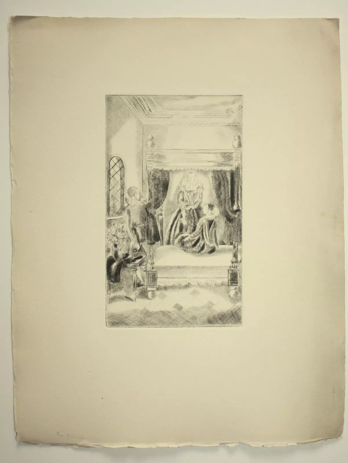 Hermine David 8 gravures non signées Princesse de Clèves version anglaise
