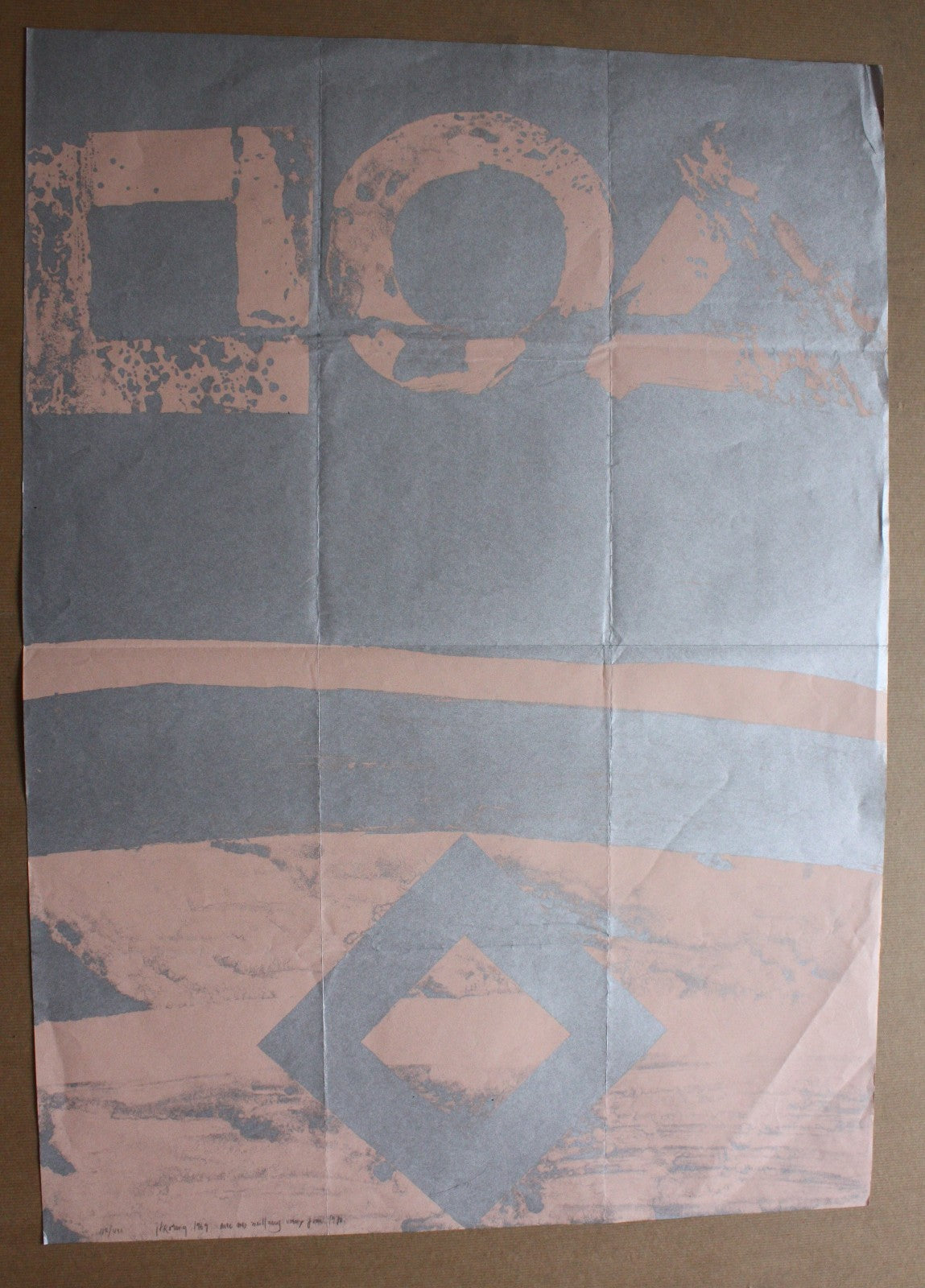 John Franklin Koenig peintre sérigraphie carte de voeux signée numérotée