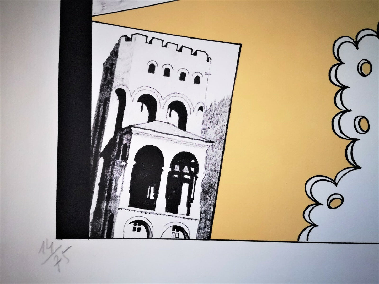 André FOUGERON lithographie signée le rêve architecture litho estampe