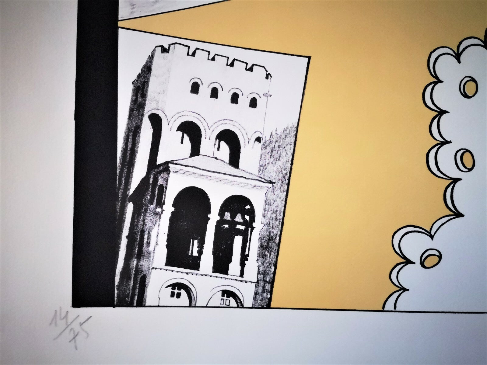 André FOUGERON lithographie signée le rêve architecture litho estampe