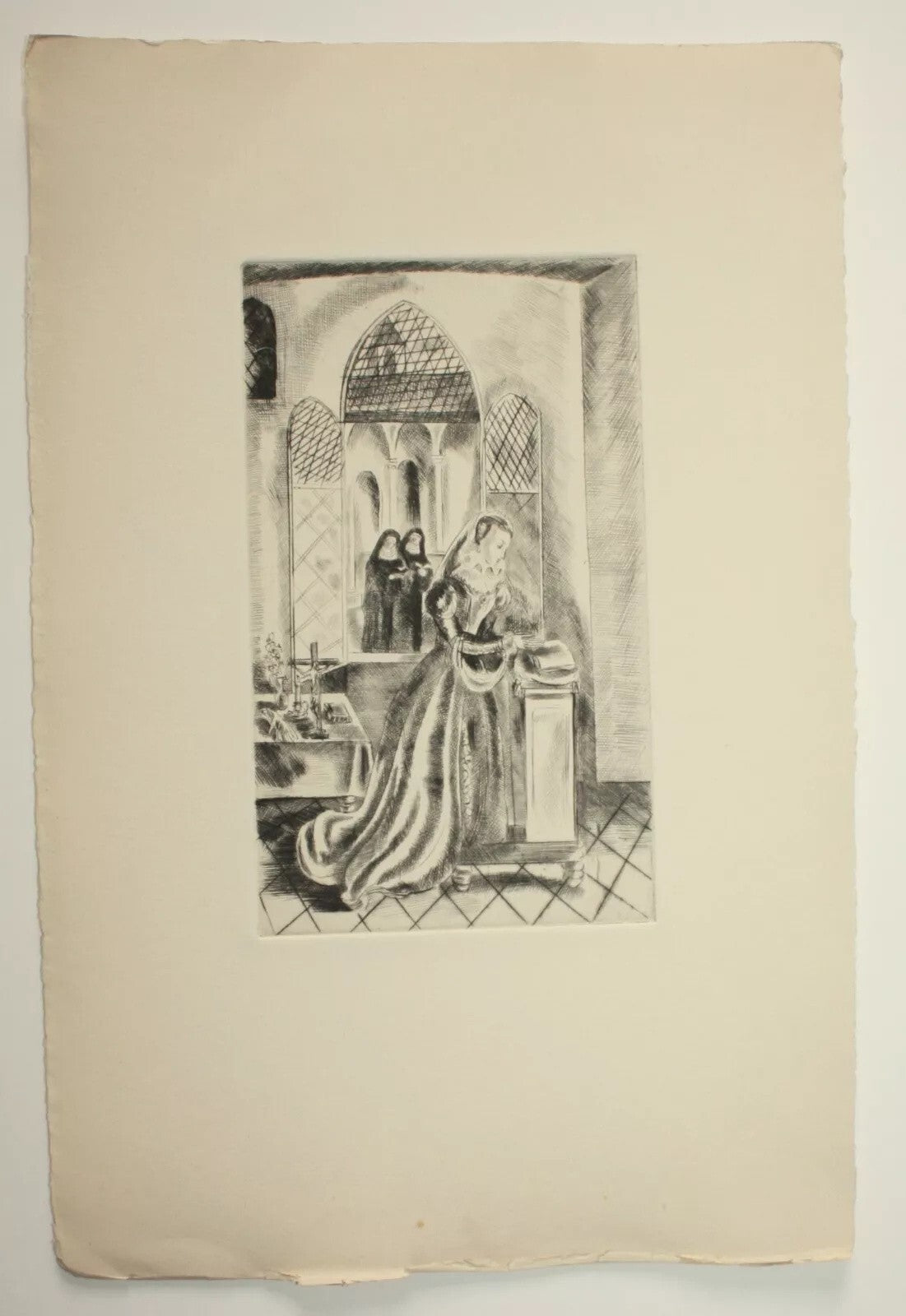 Hermine David 8 gravures non signées Princesse de Clèves version anglaise