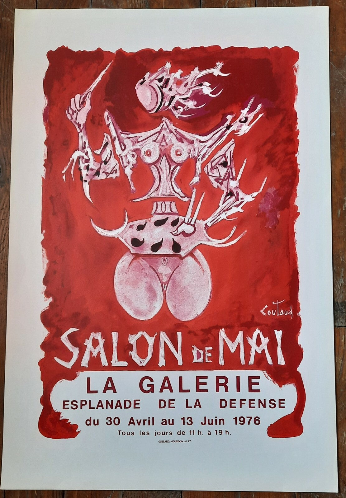 Salon de Mai lot 7 affiches lithographie Alechinsky Corneille Coutaud Pignon...