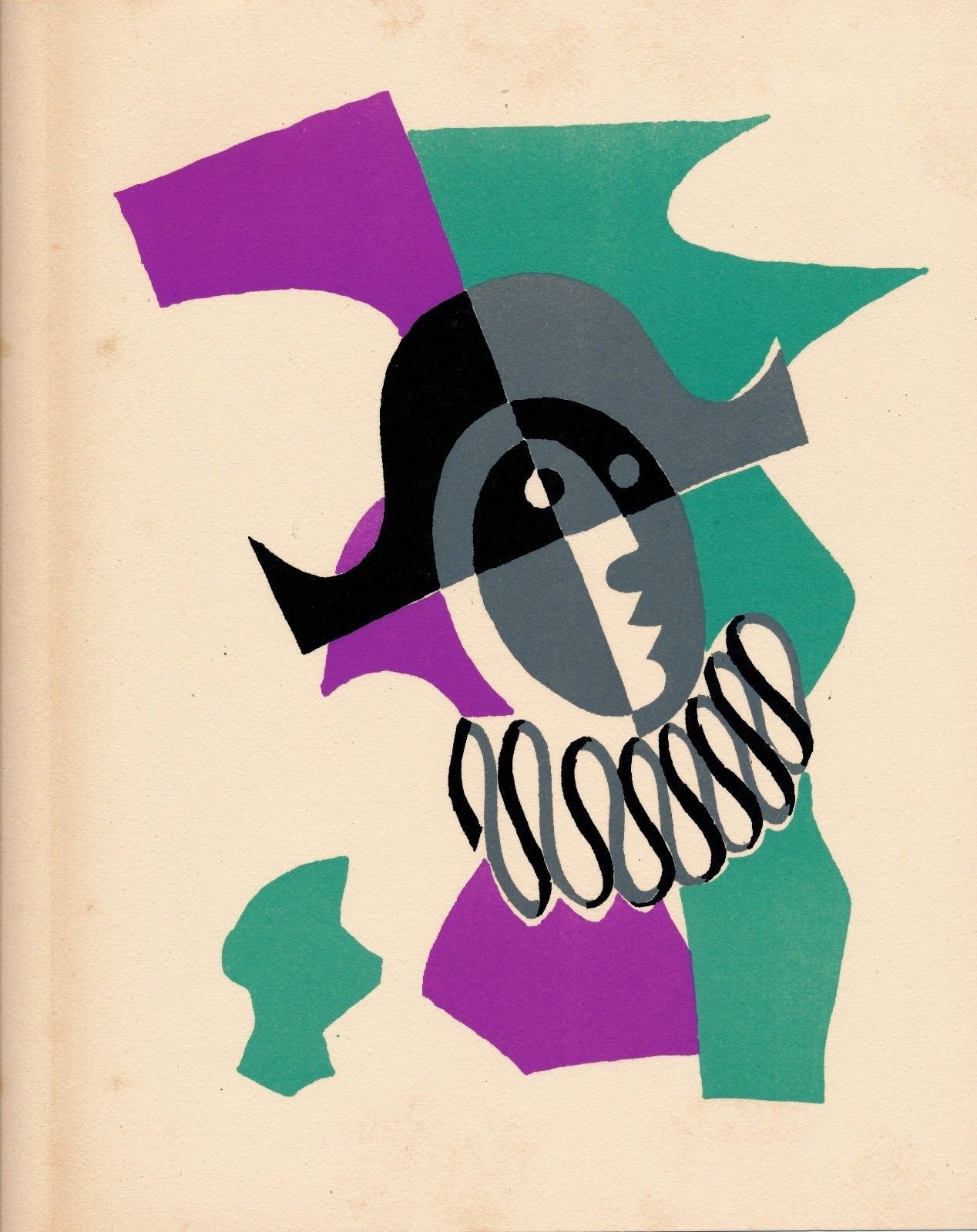 portfolio Coutaud Gishia Labisse Pignon 4 lithographies originales 1956 Théâtre